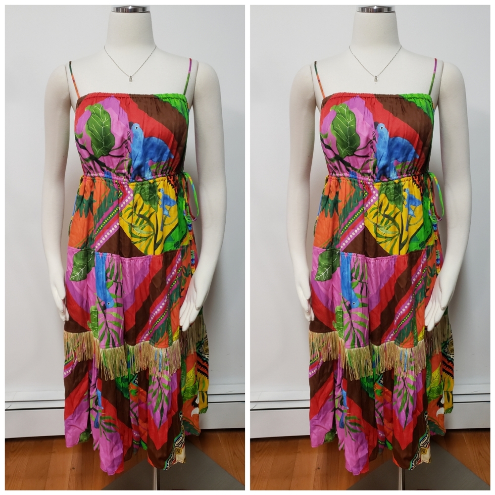 Anthropologie ×Farm Rio Palila Fringed Midi - Picture 5 of 13